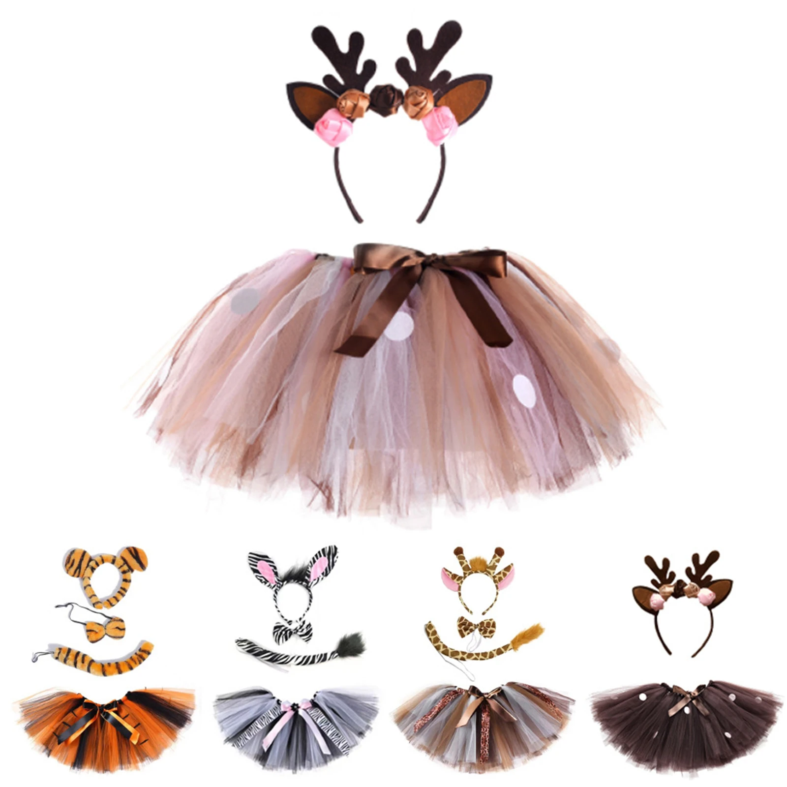 Christmas Deer Costume Antler Headband Girls Deer Cosplay Tutu Skirt Fluffy Birthday Party Baby Girl Tutu Kids Dance Tulle Skirt
Christmas Deer Costume Antler Headband Girls Deer Cosplay Tutu Skirt Fluffy Birthday Party Baby Girl Tutu Kids Dance Tulle Skirt