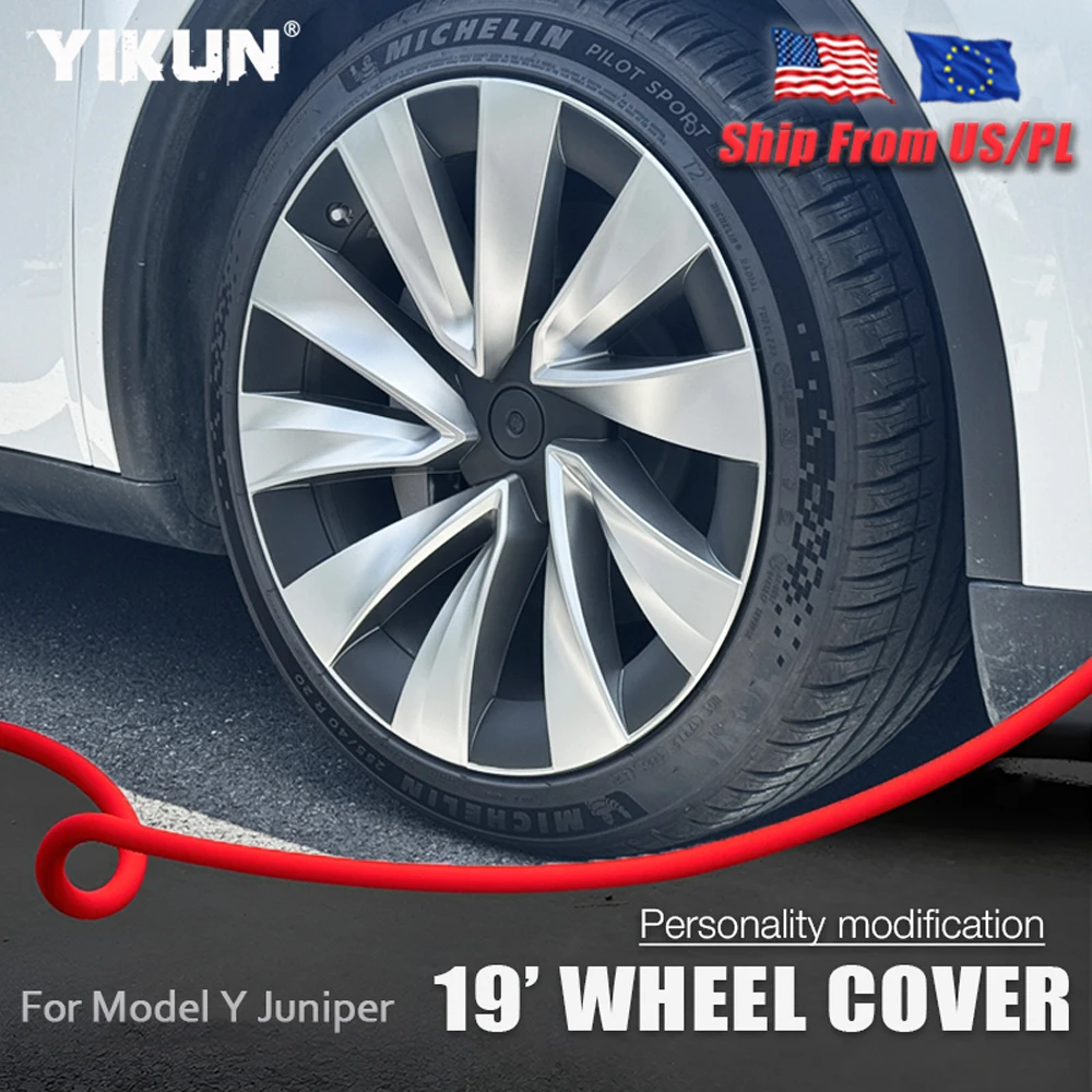 4PCS Hubcaps 19 Inch for Tesla Model Y Juniper 2025 Performance Replacement Wheel Cover Automobile Hub Cap Full Rim Accessories
4PCS Hubcaps 19 Inch for Tesla Model Y Juniper 2025 Performance Replacement Wheel Cover Automobile Hub Cap Full Rim Accessories