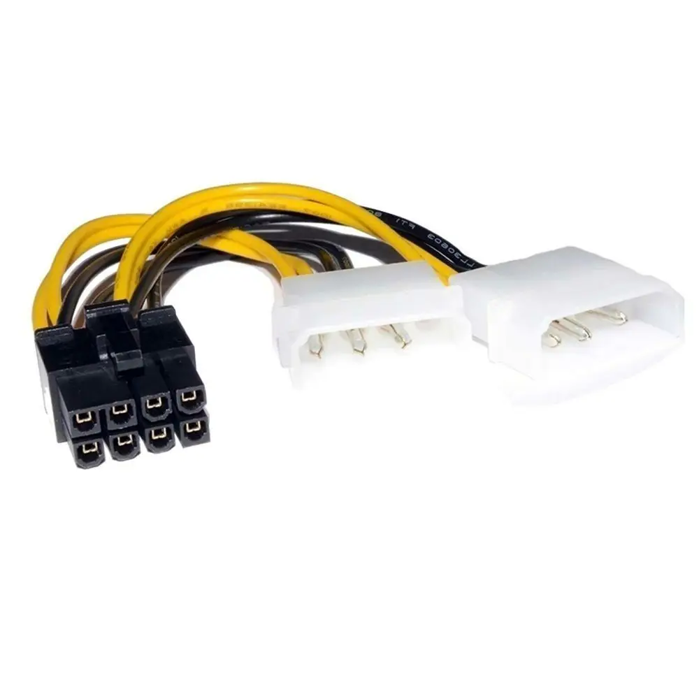 Express Adapter Video Card 8 Pin PCI Express Power Cable IDE to PCI Power Cable Dual 4 Pin Molex IDE to 8 Pin PCI Power Cord
Express Adapter Video Card 8 Pin PCI Express Power Cable IDE to PCI Power Cable Dual 4 Pin Molex IDE to 8 Pin PCI Power Cord