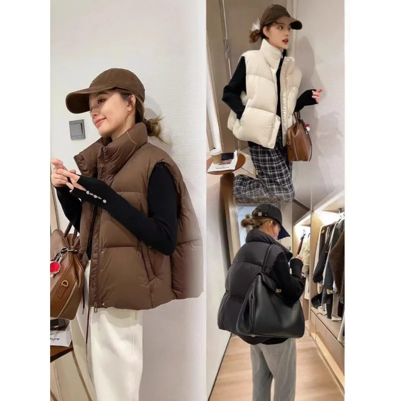 G111715~Solid Color Stand Collar White Duck down Sleeveless down Vest for Women2024Winter New Warm Coat down Jacket
G111715~Solid Color Stand Collar White Duck down Sleeveless down Vest for Women2024Winter New Warm Coat down Jacket
