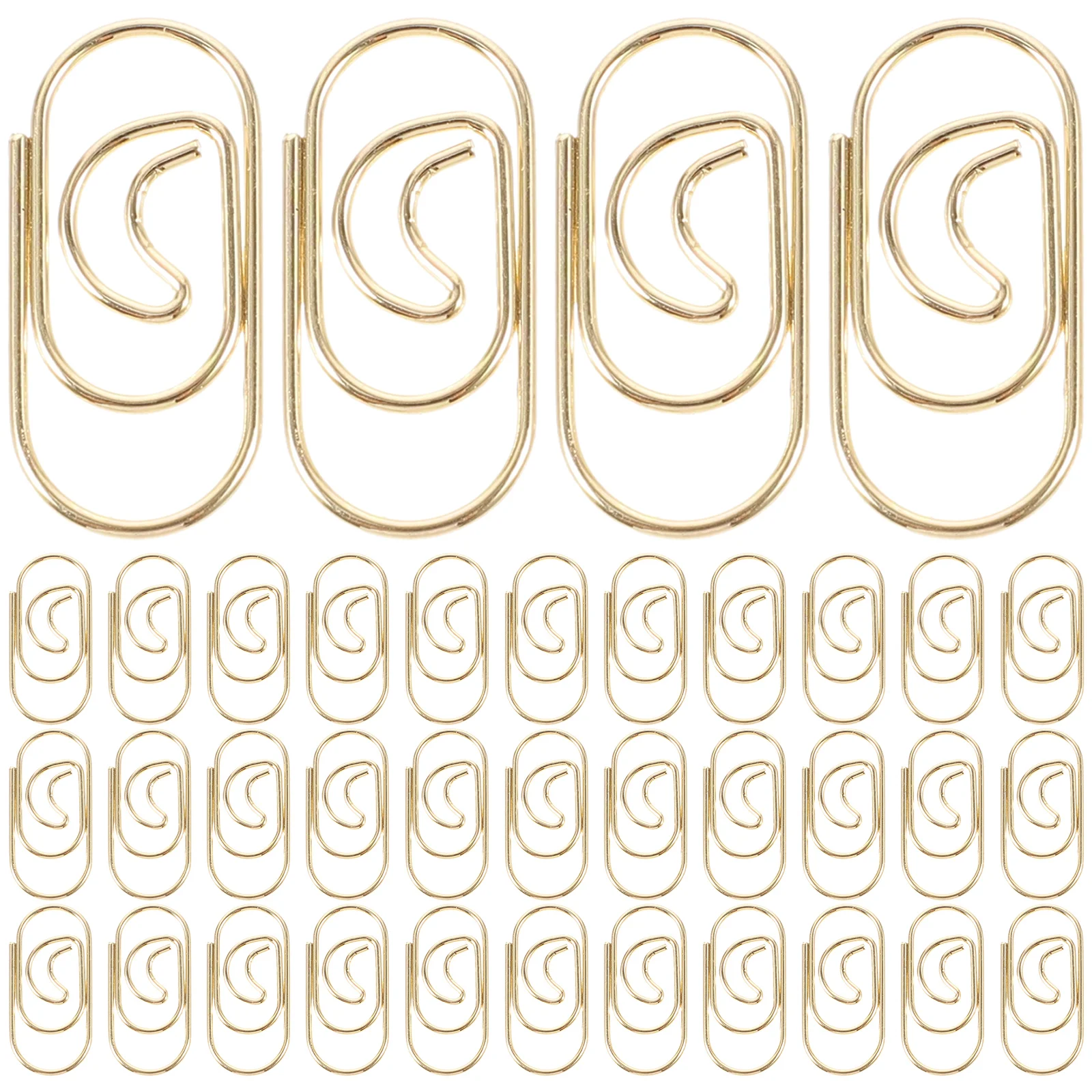 100pcs Paper Clips Rose Gold Metal Bookmarks Office Supplies Students Desk Decor Multi Use File Document
100pcs Paper Clips Rose Gold Metal Bookmarks Office Supplies Students Desk Decor Multi Use File Document