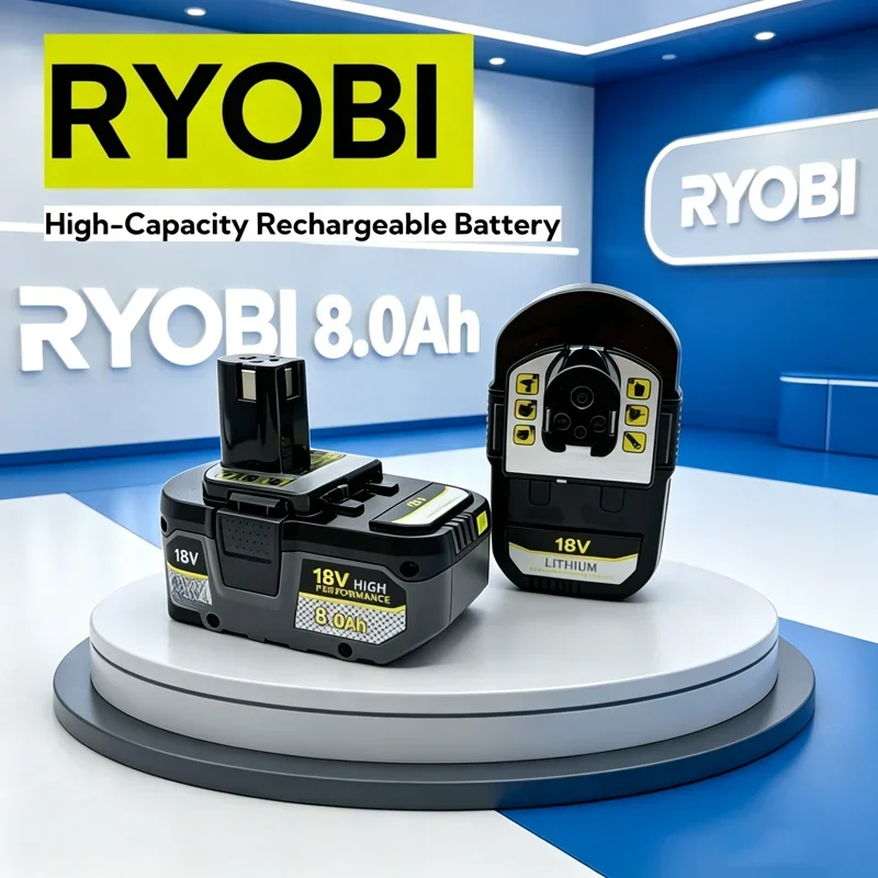 18V RYOBI ONE+ 6.0Ah 8.0Ah Premium Lithium Rechargeable Battery 2026 New Upgrade Shockproof Long Endurance Cordless Tool Battery
18V RYOBI ONE+ 6.0Ah 8.0Ah Premium Lithium Rechargeable Battery 2026 New Upgrade Shockproof Long Endurance Cordless Tool Battery