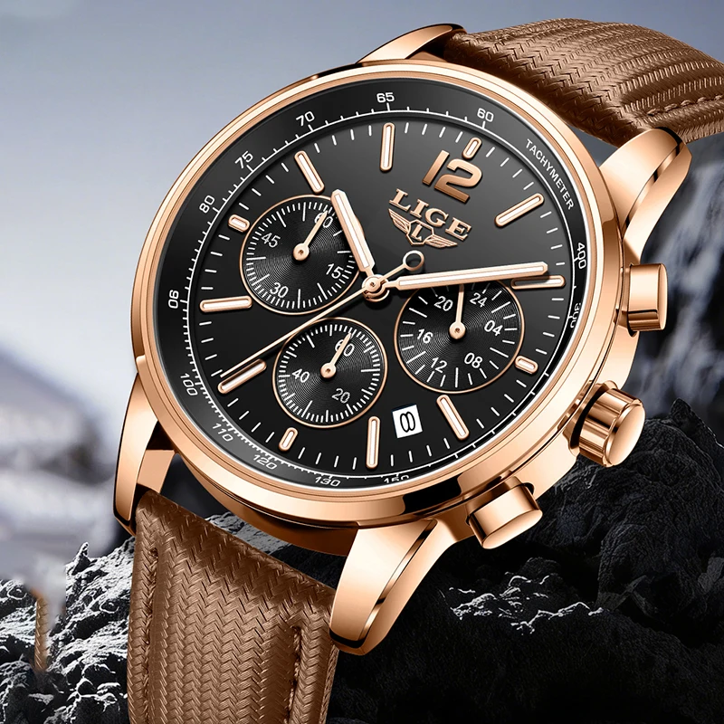LIGE Quartz Man Watch Fashion Casual Sport Retro Simple Calendar Belt Strap Waterproof Luminous Men's Wristwatches Male Gift+Box
LIGE Quartz Man Watch Fashion Casual Sport Retro Simple Calendar Belt Strap Waterproof Luminous Men's Wristwatches Male Gift+Box