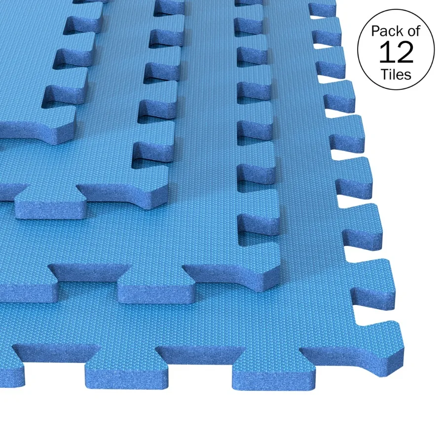 Set of 4 EVA Foam Mat Floor Tiles for Home Gym and Playrooms Blue
Set of 4 EVA Foam Mat Floor Tiles for Home Gym and Playrooms Blue