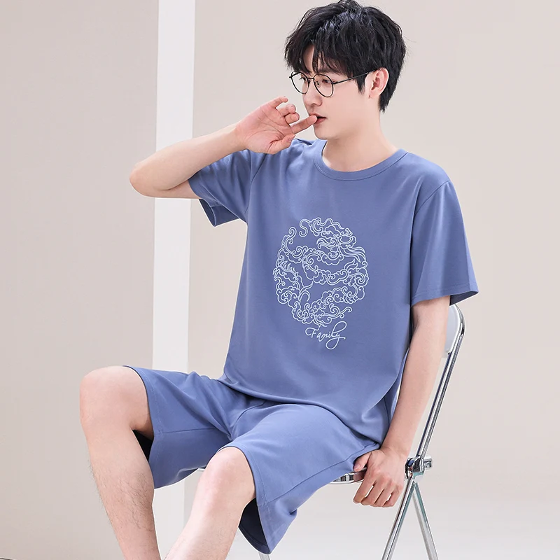Plus Size L-5XL Cotton Homewear For Men Short Sleep Tops Shorts 2 Pieces Sleepwear Male Nightwear Cartoon night clothes DropShip
Plus Size L-5XL Cotton Homewear For Men Short Sleep Tops Shorts 2 Pieces Sleepwear Male Nightwear Cartoon night clothes DropShip
