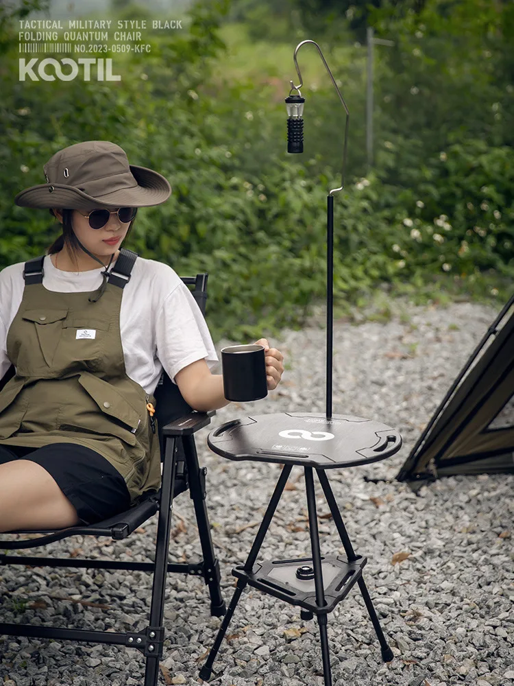 Outdoor camping tactical folding table, multifunctional adjustable height round table, camping leisure tea table,Furniture
Outdoor camping tactical folding table, multifunctional adjustable height round table, camping leisure tea table,Furniture