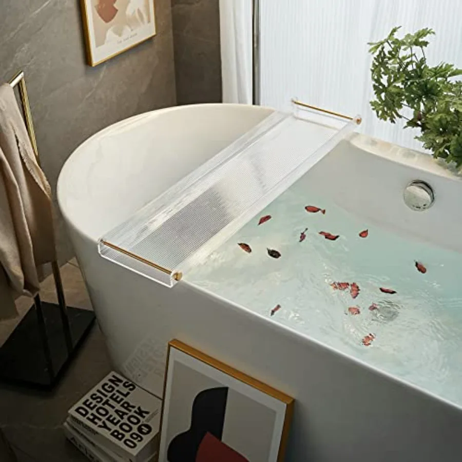 Bathtub Tray Acrylic Bath Tray Bathtub Caddy Non-Slip Bath Tub Tray Table with Gold Brushed Handles
Bathtub Tray Acrylic Bath Tray Bathtub Caddy Non-Slip Bath Tub Tray Table with Gold Brushed Handles