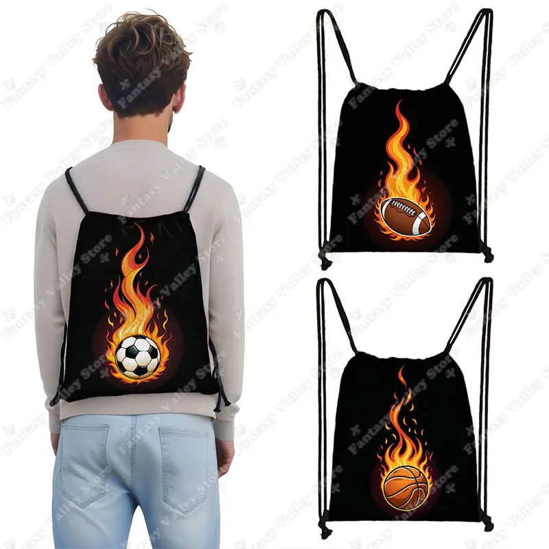 Классный баскетбольный рюкзак с принтом для футбола, тенниса, огненного мяча, Детские Сумки на шнурке, спортивные принадлежности для хранения, подарок
Классный баскетбольный рюкзак с принтом для футбола, тенниса, огненного мяча, Детские Сумки на шнурке, спортивные принадлежности для хранения, подарок