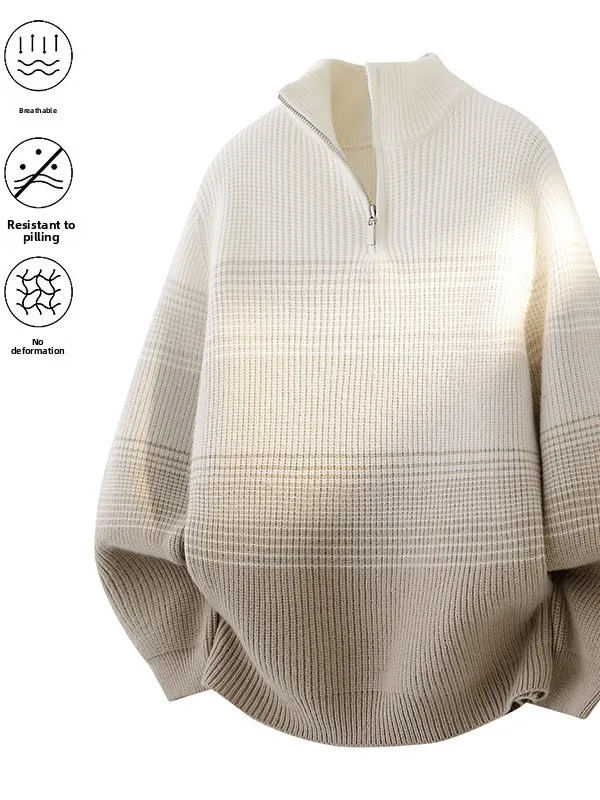Faionable Thiened Casual Knitted Sweater for Teenage Boys Autumn Winter New Arrival adient Color Zipper Design Warm Ela...
Faionable Thiened Casual Knitted Sweater for Teenage Boys Autumn Winter New Arrival adient Color Zipper Design Warm Ela...