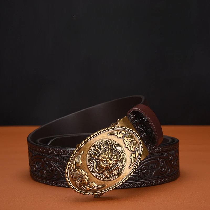 2025 New! Trendy Retro Men's Automatic Buckle Belt Faucet Themed Personalized Engraving Ideal for Casual Wear
2025 New! Trendy Retro Men's Automatic Buckle Belt Faucet Themed Personalized Engraving Ideal for Casual Wear