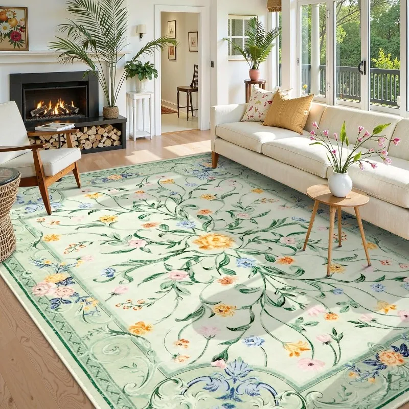 Винтажный ковер с цветочным принтом для гостиной, домашний декор, диван, журнальный столик, нескользящий напольный коврик, складной моющийся мягкий коврик для спальни, прикроватная тумбочка 러그
Винтажный ковер с цветочным принтом для гостиной, домашний декор, диван, журнальный столик, нескользящий напольный коврик, складной моющийся мягкий коврик для спальни, прикроватная тумбочка 러그