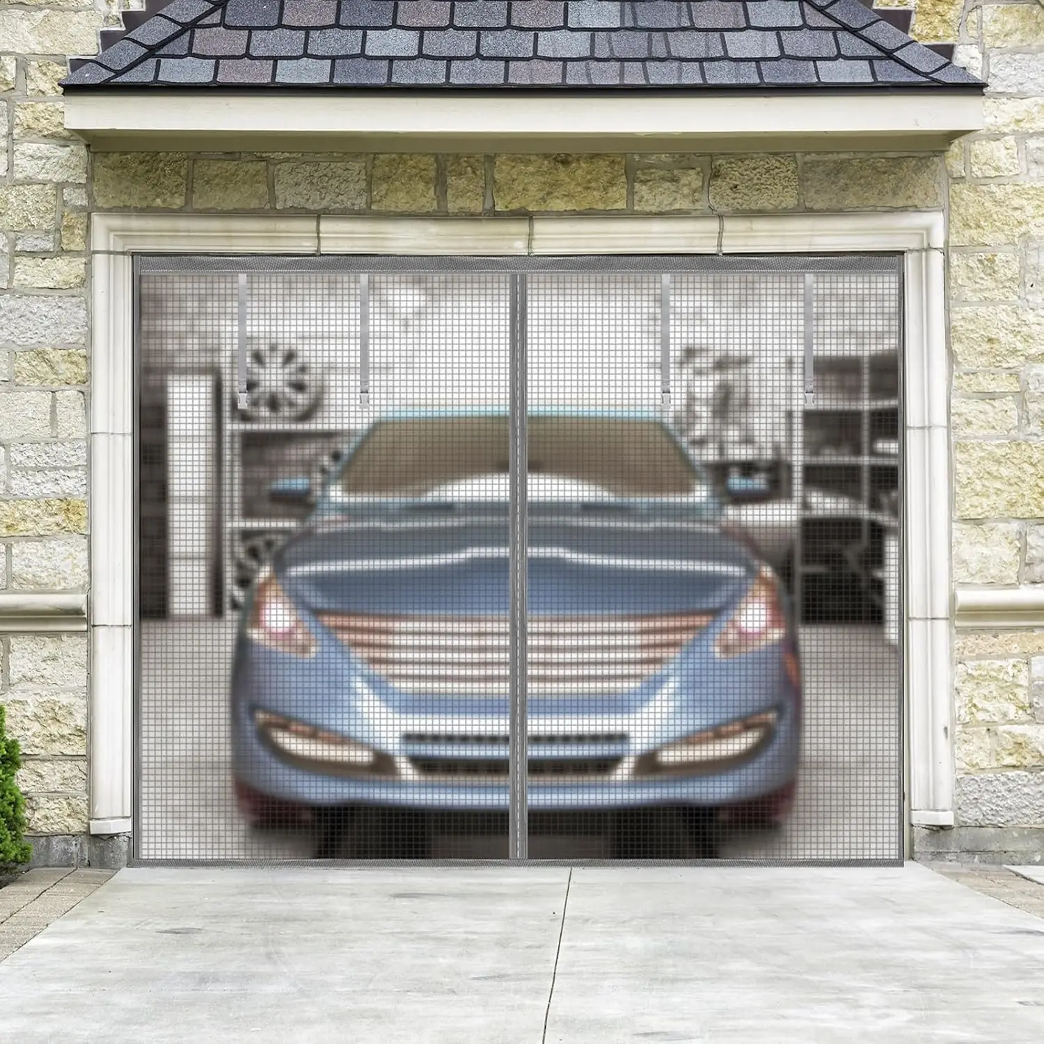 Magnetic Garage Screen Door for 1 Car Garage Doors 9x7FT- Reinforced Self Sealing Mesh Door with 4 Strapping Tapes, Hands Fre
Magnetic Garage Screen Door for 1 Car Garage Doors 9x7FT- Reinforced Self Sealing Mesh Door with 4 Strapping Tapes, Hands Fre