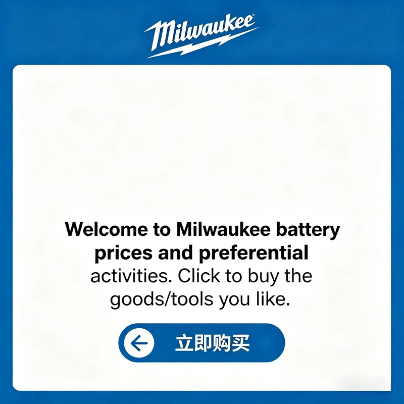 100% Milwaukee Compatible M18 18V 6.0Ah Lithium ion Battery M18FB8 48-11-1815 48-11-1850 2604-20 For Tools Rechargeable Battery
100% Milwaukee Compatible M18 18V 6.0Ah Lithium ion Battery M18FB8 48-11-1815 48-11-1850 2604-20 For Tools Rechargeable Battery
