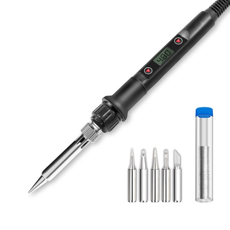 LCD Digital Adjustable Temperature 80W Electric Soldering Iron Set Welding Tools Solder Wire Tweezers Hand Welding Repair Tools
LCD Digital Adjustable Temperature 80W Electric Soldering Iron Set Welding Tools Solder Wire Tweezers Hand Welding Repair Tools