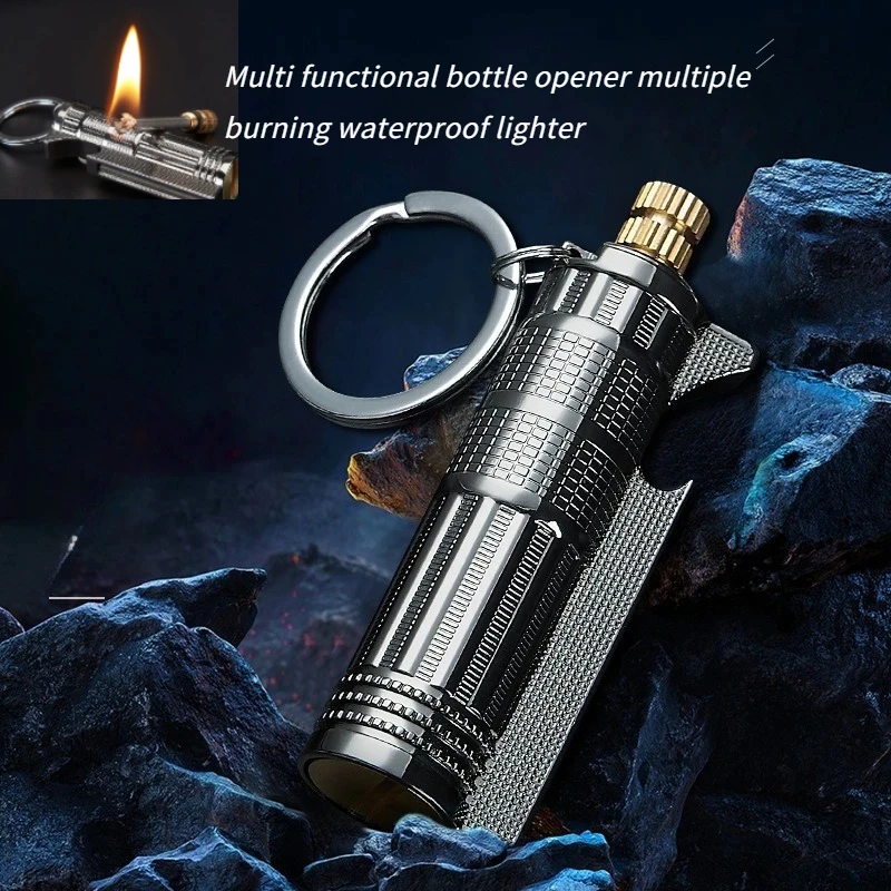 2026 Multi Functional Bottle Opener Waterproof Lighter Portable Keychain Cigarette Accessories
2026 Multi Functional Bottle Opener Waterproof Lighter Portable Keychain Cigarette Accessories