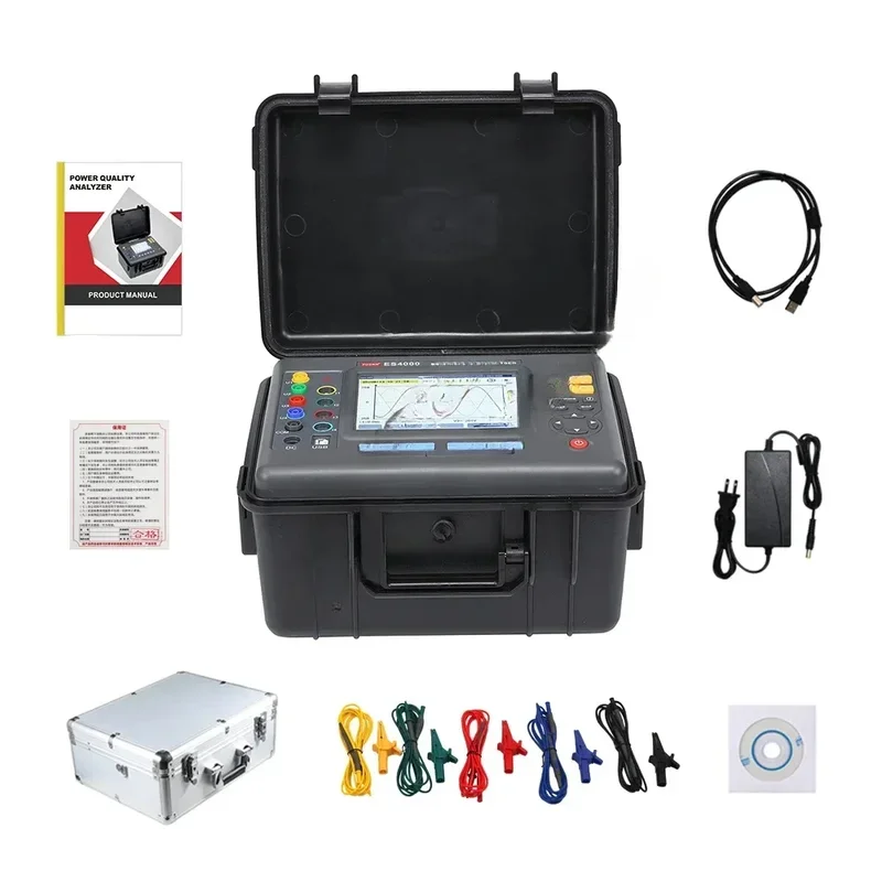 ES4000 Three-Phase Portable Energy Quality Analyzer
ES4000 Three-Phase Portable Energy Quality Analyzer
