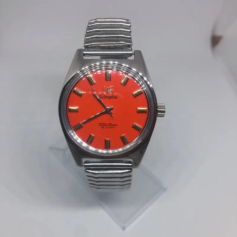 7120 Manual Mechanical 19-Jewel Movement Business Watch, Commemorative Color Dial All Steel, Shanghai Second-Hand
7120 Manual Mechanical 19-Jewel Movement Business Watch, Commemorative Color Dial All Steel, Shanghai Second-Hand