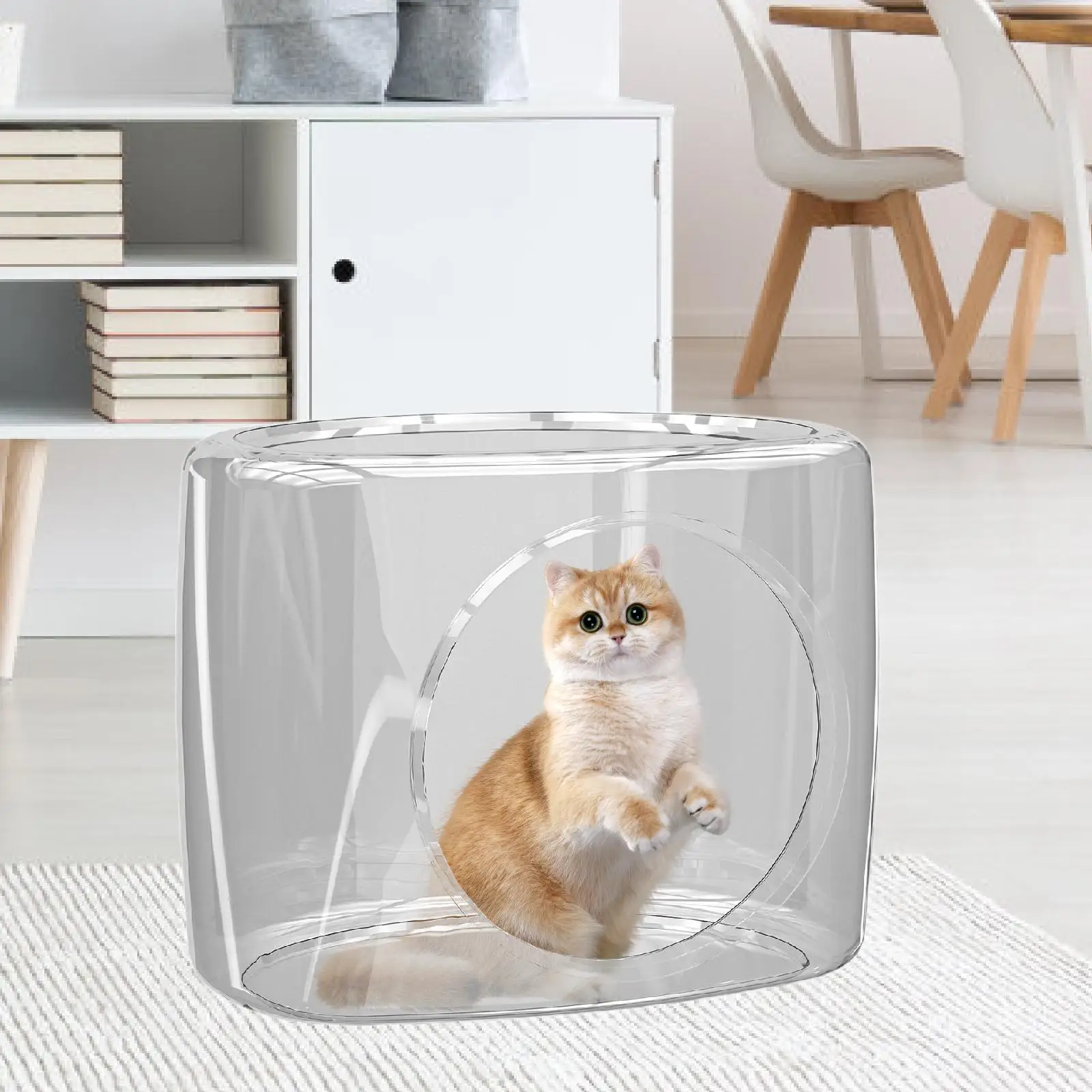 Cat House Breathable Hideout Hideaway Pet Bed for Kitten Indoor Cats Dogs
Cat House Breathable Hideout Hideaway Pet Bed for Kitten Indoor Cats Dogs