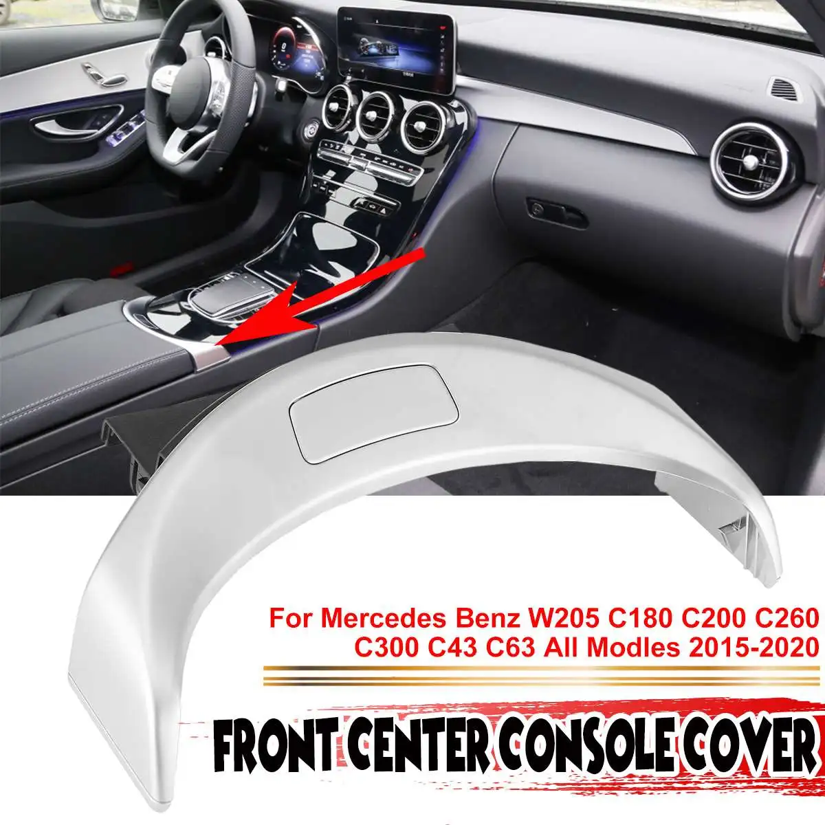 New Car Interior Front Center Console Roller Blind Cover Trim For Mercedes For Benz W205 C180 C260 C43 C63 W253 GLC200 2015-2020
New Car Interior Front Center Console Roller Blind Cover Trim For Mercedes For Benz W205 C180 C260 C43 C63 W253 GLC200 2015-2020