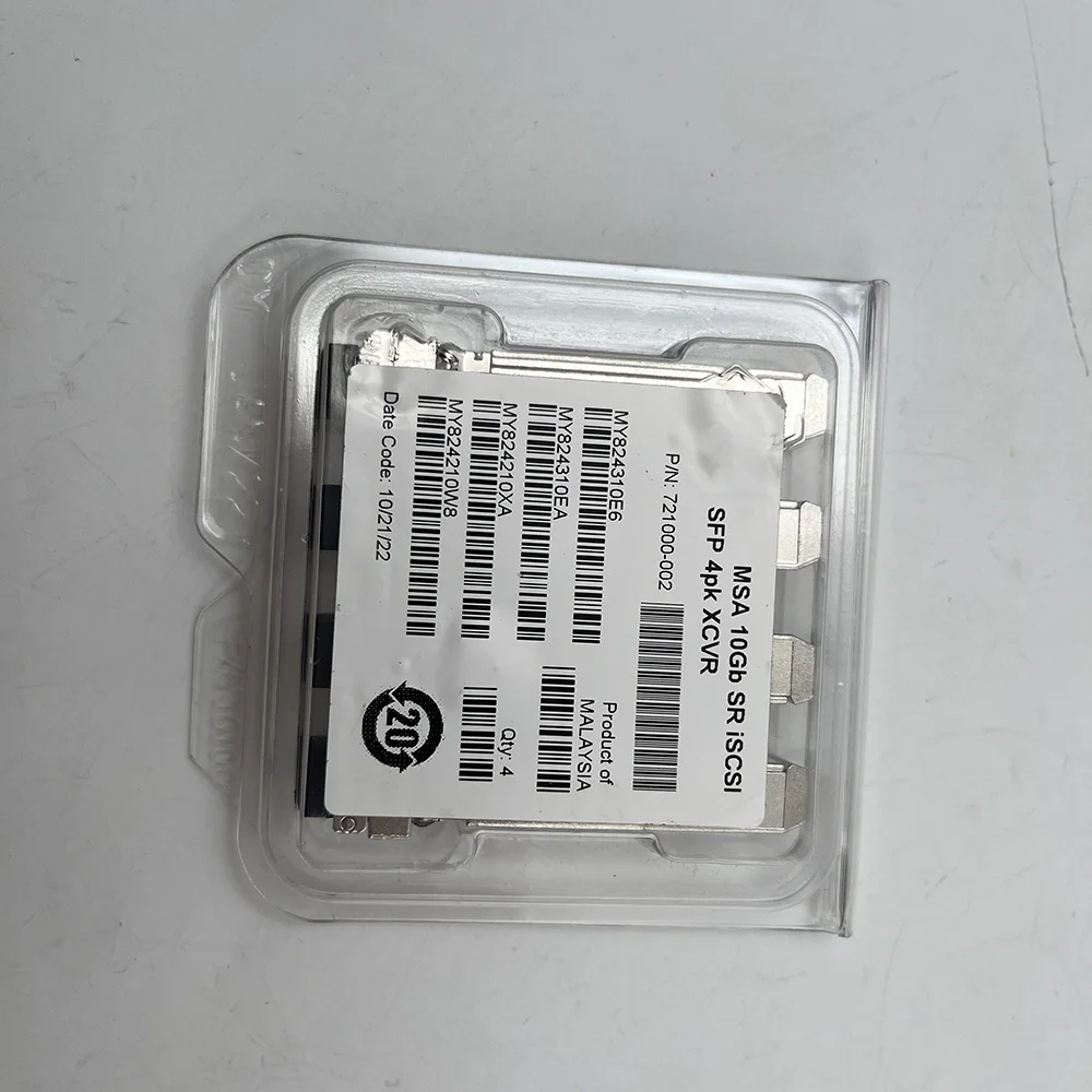 4PCS C8R25B 721000-002 MSA2050 10GB SR iSCSI 10 Gigabit Optical Module
4PCS C8R25B 721000-002 MSA2050 10GB SR iSCSI 10 Gigabit Optical Module