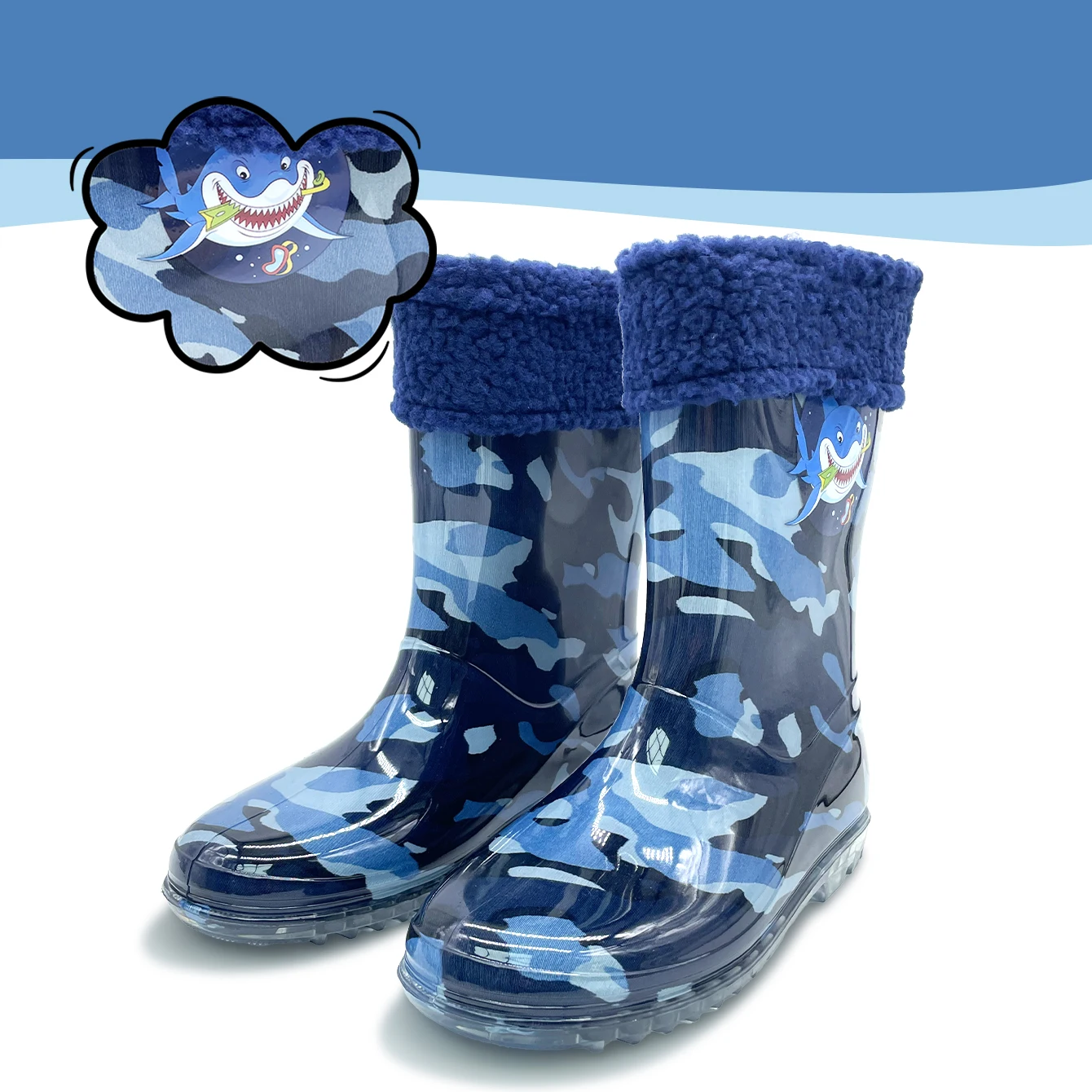 Fashion Girl's Mid-Heel PVC Rain Boots Outdoor Waterproof Non-Slip Warm Easy to Clean Soft and Comfortable
Fashion Girl's Mid-Heel PVC Rain Boots Outdoor Waterproof Non-Slip Warm Easy to Clean Soft and Comfortable