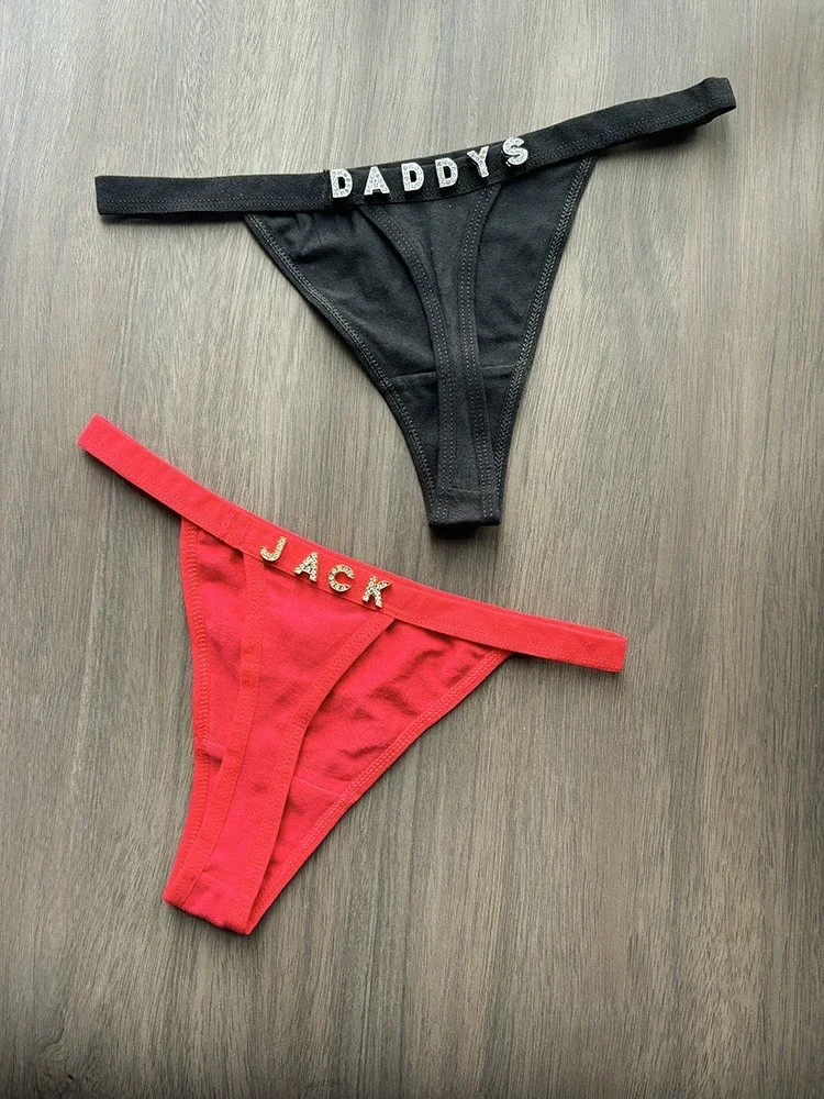 Стринги на заказ с именем и кристаллами в виде буквы Танга, сексуальные стринги с персонализированным именем, трусики, женские трусы для девочек, подарок на день рождения, День Святого Валентина
Стринги на заказ с именем и кристаллами в виде буквы Танга, сексуальные стринги с персонализированным именем, трусики, женские трусы для девочек, подарок на день рождения, День Святого Валентина