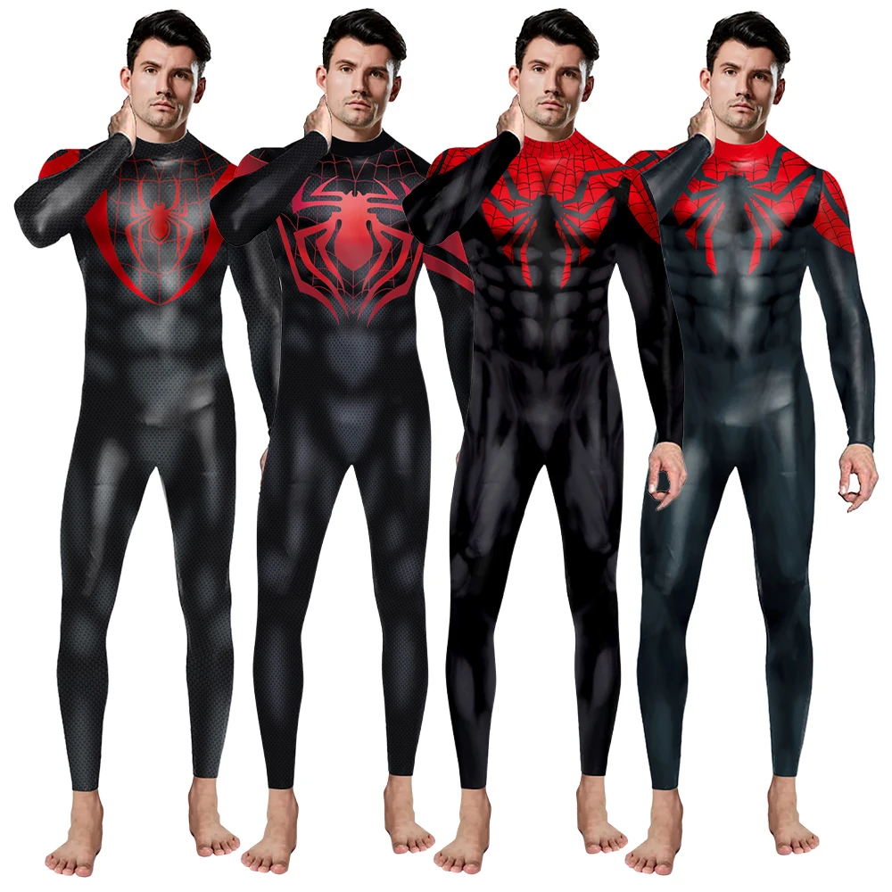 MINISO Halloween Cosplay Costume Men Spider Printed Catsuit Jumpsuit Adult Dress Up Superhero Party Bodysuits Outfit
MINISO Halloween Cosplay Costume Men Spider Printed Catsuit Jumpsuit Adult Dress Up Superhero Party Bodysuits Outfit
