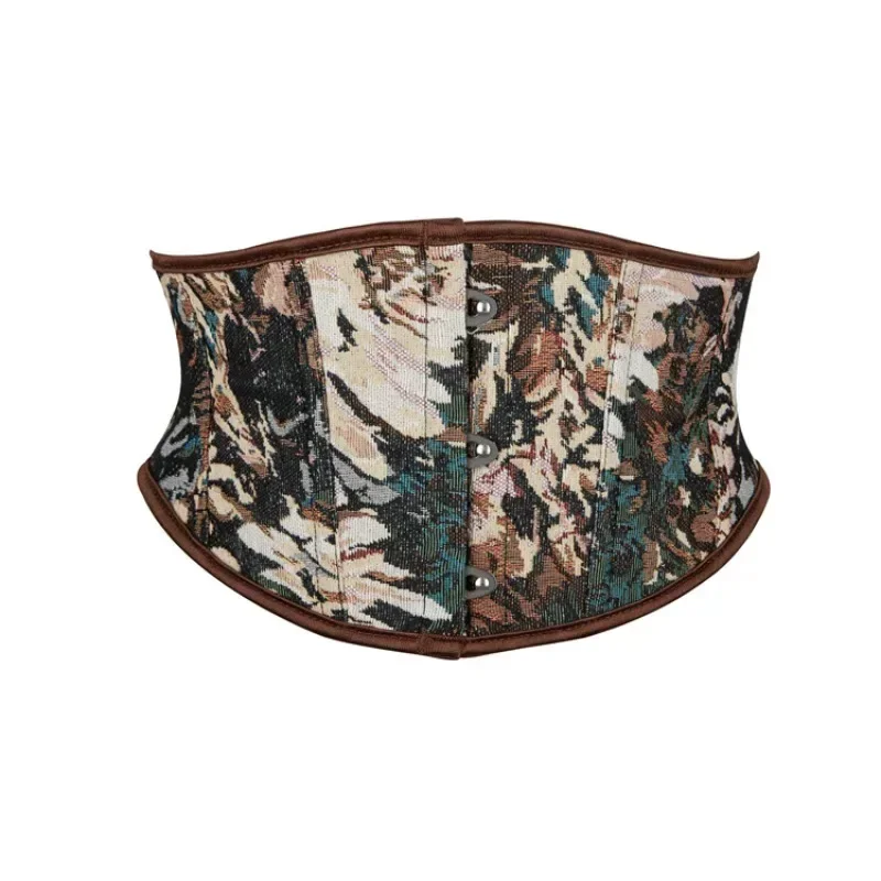 Women Short Torso Floral Printed Underbust Corset & Bustier Waist Slimming Cincher Belt Shapewear
Women Short Torso Floral Printed Underbust Corset & Bustier Waist Slimming Cincher Belt Shapewear