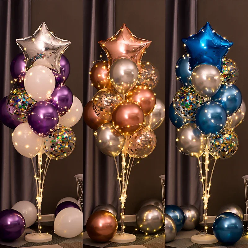 Light Up LED Balloon Stand Kit 13Pcs Balloons Reusable Clear Column Holder Set For Table Floor Wedding Birthday Party Supplies
Light Up LED Balloon Stand Kit 13Pcs Balloons Reusable Clear Column Holder Set For Table Floor Wedding Birthday Party Supplies
