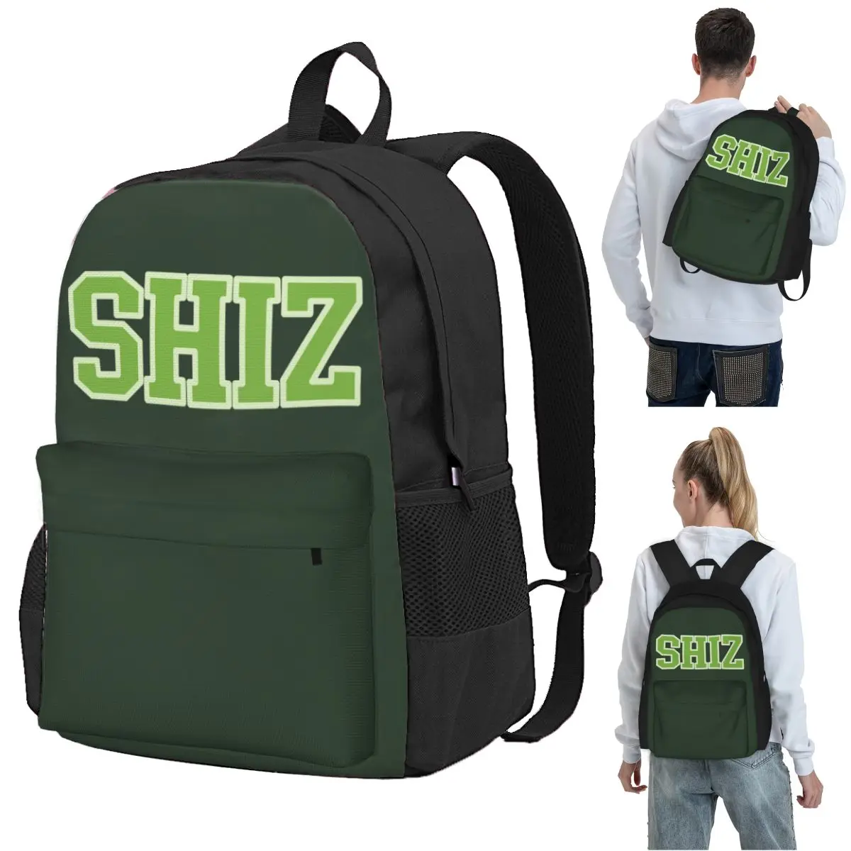 Green Elphaba Wicked Shiz University Backpack Student BookBag Kids School Bag Computer Shoulder Bags for Men Women
Green Elphaba Wicked Shiz University Backpack Student BookBag Kids School Bag Computer Shoulder Bags for Men Women