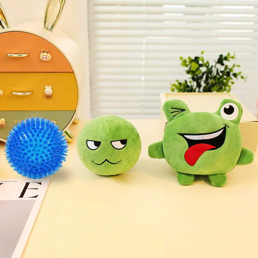 Green Plush Squeaky Dog Toy Ball Stress Relief Interactive Chew Toy
Green Plush Squeaky Dog Toy Ball Stress Relief Interactive Chew Toy