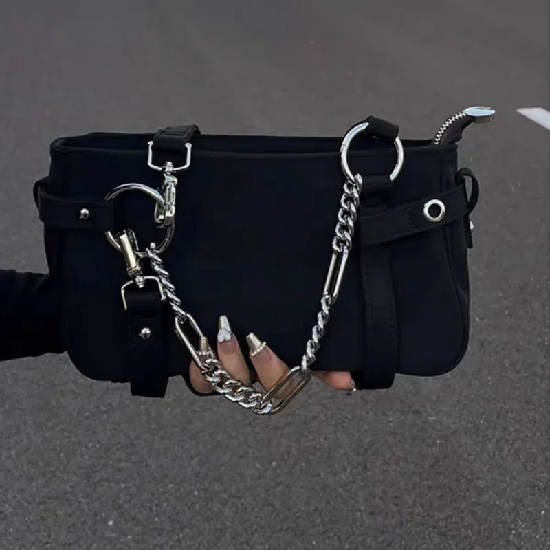 Luxury Nylon Handbag Women 2025 Designer Underarm Tote Chain-Strap Travel Purse Black Versatile Crossbody Shoulder Bag
Luxury Nylon Handbag Women 2025 Designer Underarm Tote Chain-Strap Travel Purse Black Versatile Crossbody Shoulder Bag