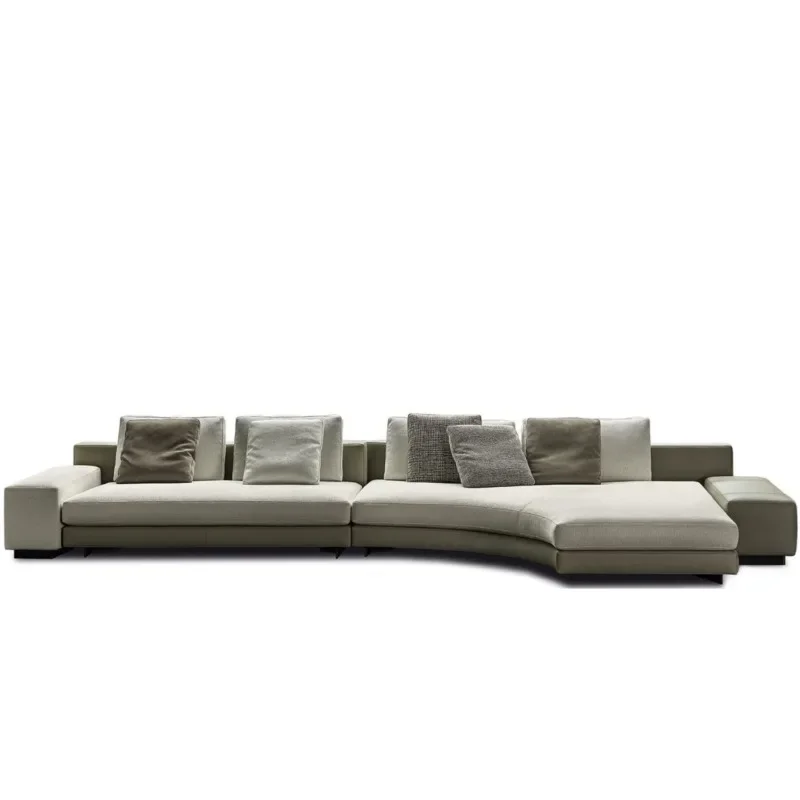 Italian light luxury villa living room corner combination sofa large flat modern simple leather high-end fabric sofa
Italian light luxury villa living room corner combination sofa large flat modern simple leather high-end fabric sofa