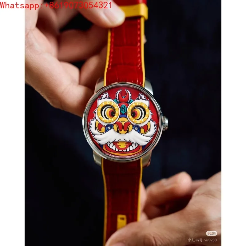 The Great Qin Empire LUCKY HARVEY Zhiqu Series Lion Dancing Men's Watch Moving Doll Automatic Luminous Mechanical Watch
The Great Qin Empire LUCKY HARVEY Zhiqu Series Lion Dancing Men's Watch Moving Doll Automatic Luminous Mechanical Watch