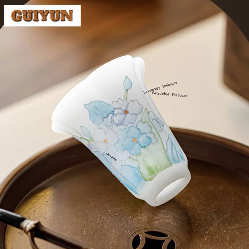 Ice Jade Porcelain Hand-painted Phalaenopsis Teacup Retro Tea Bowl Mug Tea-tasting Personal Cup Jianzhan Master Cups Teaware
Ice Jade Porcelain Hand-painted Phalaenopsis Teacup Retro Tea Bowl Mug Tea-tasting Personal Cup Jianzhan Master Cups Teaware