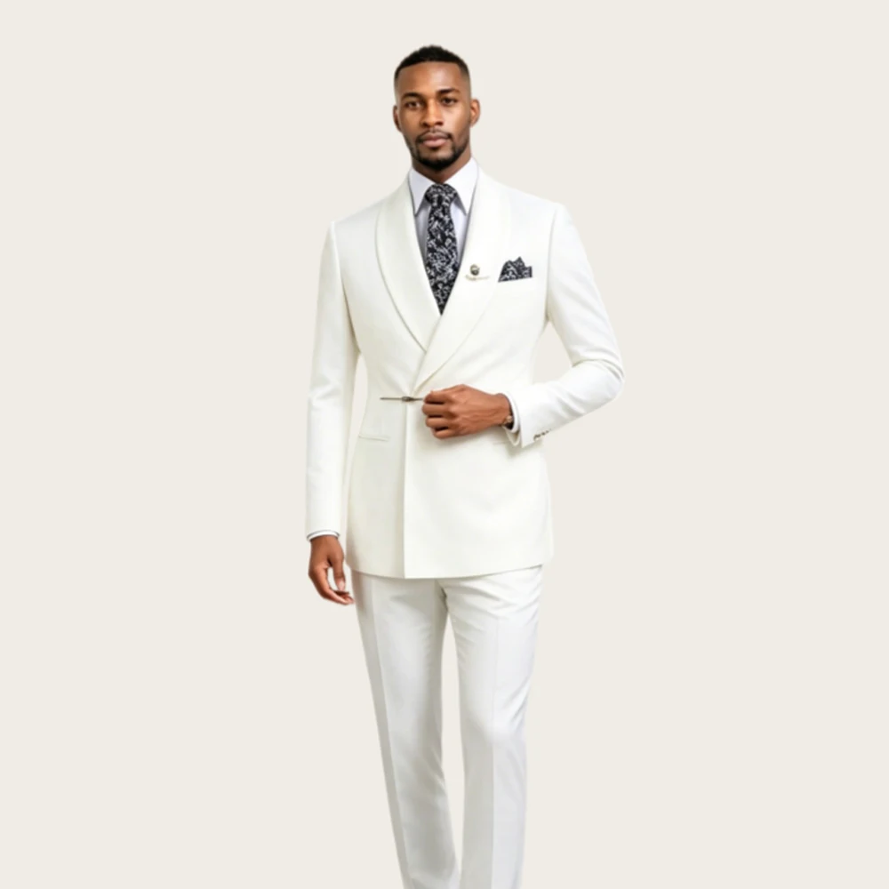Mophiel Men's Suits 2 Pieces Shawl Lapel Pin Bar Formal Suit for Wedding Party Tuxedo Prom Slim Fit Jacket+Pants Customized
Mophiel Men's Suits 2 Pieces Shawl Lapel Pin Bar Formal Suit for Wedding Party Tuxedo Prom Slim Fit Jacket+Pants Customized
