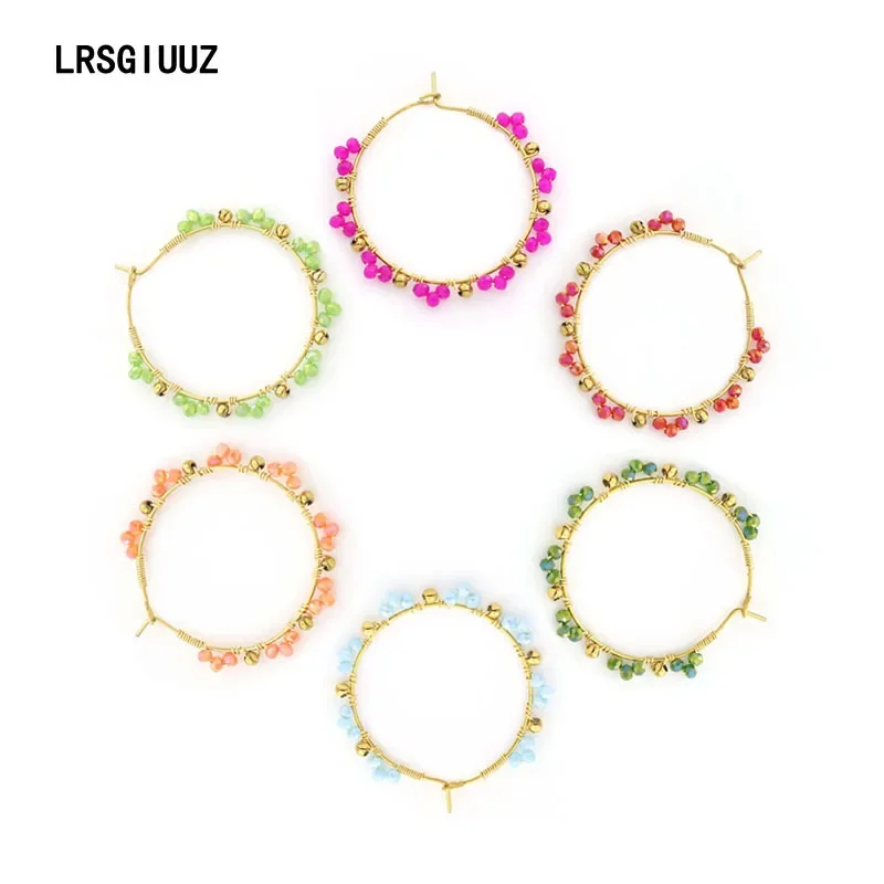 2025 Handmade Bead Earring Circle Crystal Originality Hand knitting Bohemia Beaded earrings for Women
2025 Handmade Bead Earring Circle Crystal Originality Hand knitting Bohemia Beaded earrings for Women