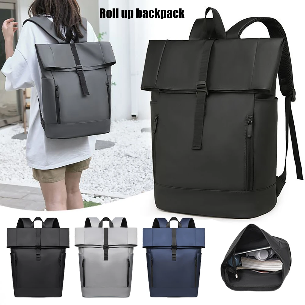 Свернутый рюкзак, студенческая компьютерная сумка, мужской рюкзак с закатанным верхом для бизнеса и отдыха.zwq
Свернутый рюкзак, студенческая компьютерная сумка, мужской рюкзак с закатанным верхом для бизнеса и отдыха.zwq