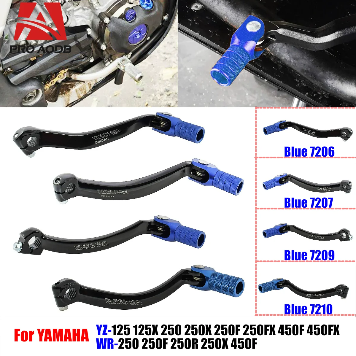 For YAMAHA YZ125 250 250F 450F 250FX YZ450FX WR250F WR450F YZ 250 450 WR250F 450F 1991-2023 Motorcycle Aluminum Gear Shift Lever
For YAMAHA YZ125 250 250F 450F 250FX YZ450FX WR250F WR450F YZ 250 450 WR250F 450F 1991-2023 Motorcycle Aluminum Gear Shift Lever