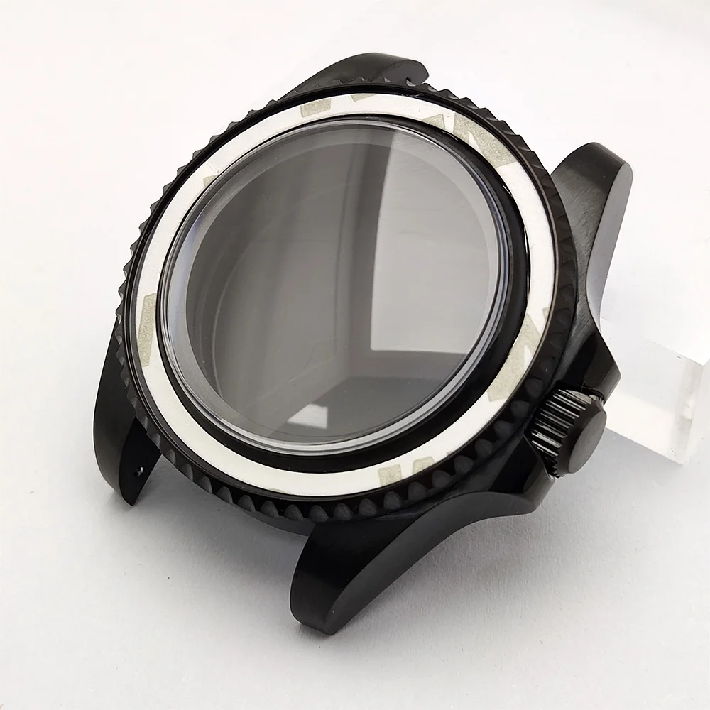 44mm Black stainless steel diving watch case fits NH34 NH35 NH36 Movement NH35 watch case High-quality sapphire glass NH35 case
44mm Black stainless steel diving watch case fits NH34 NH35 NH36 Movement NH35 watch case High-quality sapphire glass NH35 case