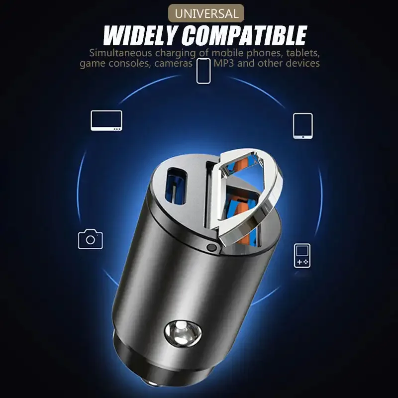 Compact Stealth Car Adapter QC 4.0 3.0 Fast Charge Type C PD Charger 30W PD+QC/PD+PD Car Charger For iPhone 12 13 Huawei Xiaomi
Compact Stealth Car Adapter QC 4.0 3.0 Fast Charge Type C PD Charger 30W PD+QC/PD+PD Car Charger For iPhone 12 13 Huawei Xiaomi