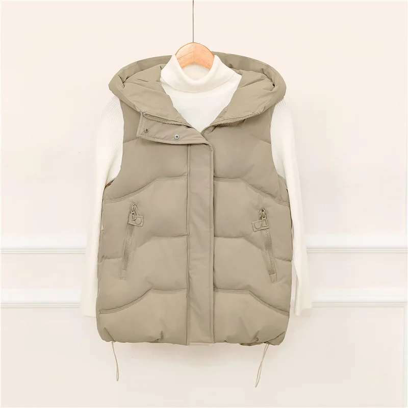 Женский утолщенный хлопковый жилет в корейском стиле, европейский размер, короткий пуховый хлопковый жилет на осень и зиму, большой размер в наличии
Женский утолщенный хлопковый жилет в корейском стиле, европейский размер, короткий пуховый хлопковый жилет на осень и зиму, большой размер в наличии