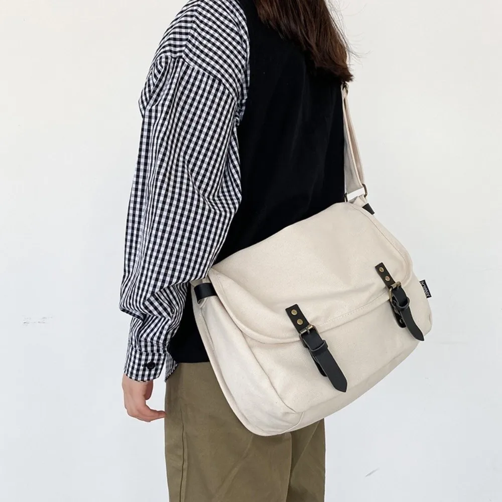 Couples Style Vintage Shoulder Bag Large Capacity Japanese Style Messenger Bag Casual College Style Canvas Bag Work
Couples Style Vintage Shoulder Bag Large Capacity Japanese Style Messenger Bag Casual College Style Canvas Bag Work
