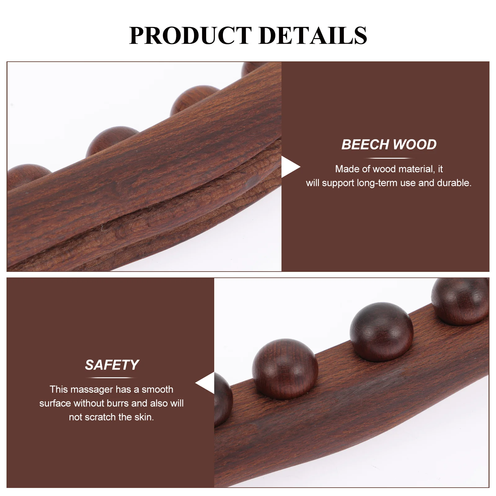 Massage Stick Beech Wood Body Massage Rod Therapy Tool for Legs Feet Neck Shoulder Back Face Circulation Metabolism Relaxation
Massage Stick Beech Wood Body Massage Rod Therapy Tool for Legs Feet Neck Shoulder Back Face Circulation Metabolism Relaxation