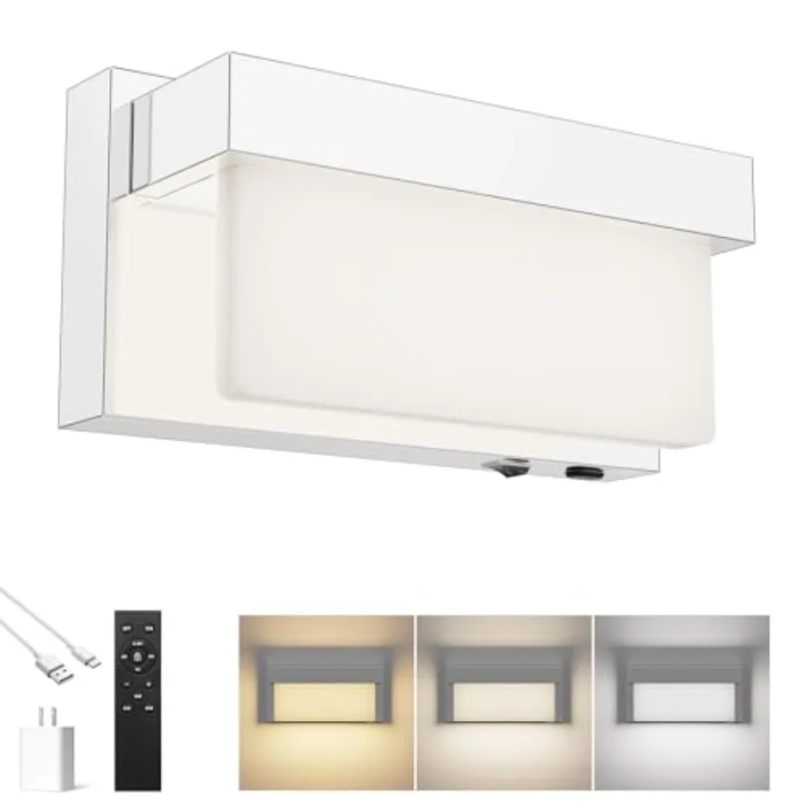 Battery Wall Sconce Wall Light with On/Off Switch 8 inch LED Wall Lamp Acrylic Lampshade 3CCT Sconce Wall Lighting
Battery Wall Sconce Wall Light with On/Off Switch 8 inch LED Wall Lamp Acrylic Lampshade 3CCT Sconce Wall Lighting