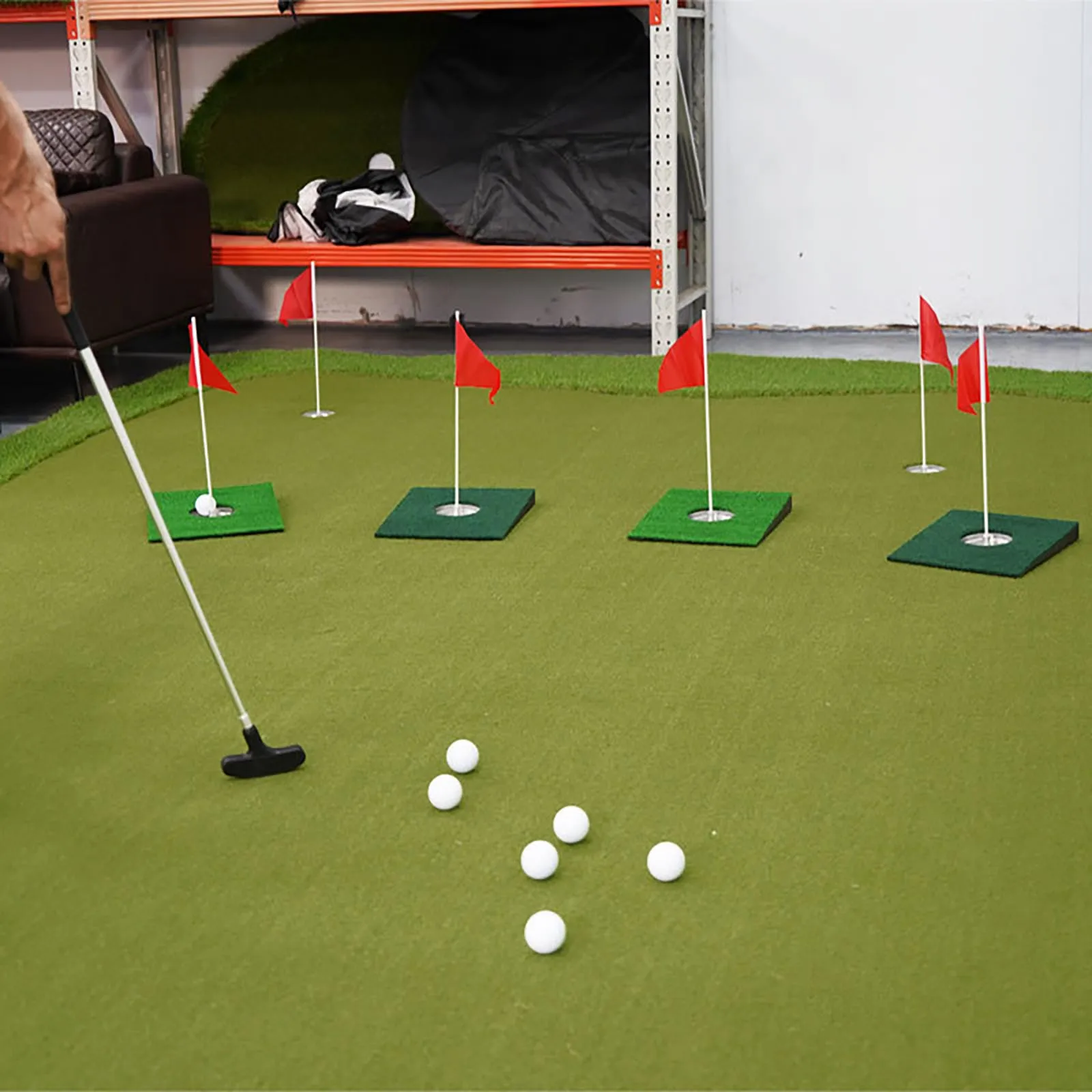 Simulated Green Mini Putter Mat Golf Putting Slope Mat with Stainless Steel Hole Cup and Flag for Indoor Outdoor Office Backyard
Simulated Green Mini Putter Mat Golf Putting Slope Mat with Stainless Steel Hole Cup and Flag for Indoor Outdoor Office Backyard