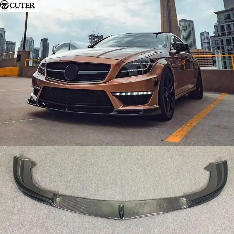 W218 CLS63 Carbon Fiber Front Bumper Lip Splitter for Mercedes Benz W218 AMG Car Body kit 12-15
W218 CLS63 Carbon Fiber Front Bumper Lip Splitter for Mercedes Benz W218 AMG Car Body kit 12-15