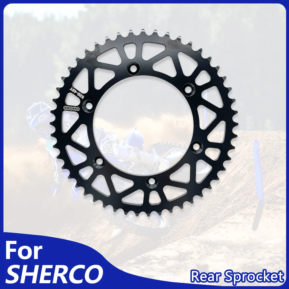 49T Rear Sprocket For Sherco 14-24 Motocross Accessories SE SEF 125 250 300 450 500 Steel 520 Chain 49T Motorcycle Sprocket
49T Rear Sprocket For Sherco 14-24 Motocross Accessories SE SEF 125 250 300 450 500 Steel 520 Chain 49T Motorcycle Sprocket