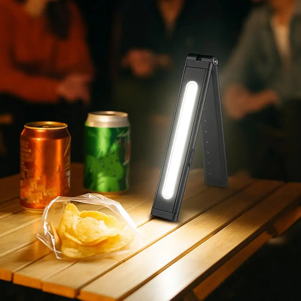 Mini LED Flashlight USB-C Rechargeable with Ruler, Work Tool Multi-Source Magnetic Hidden Screwdriver Kit, Light O5G3