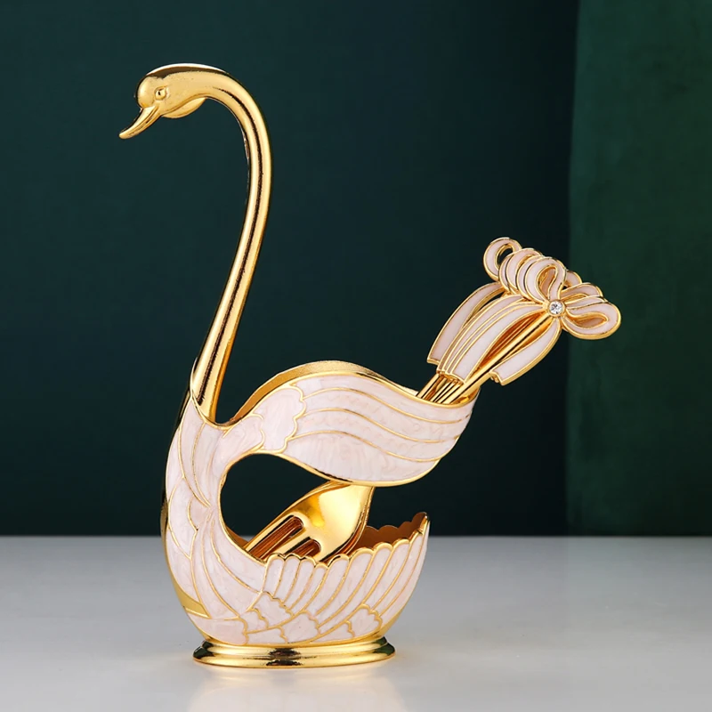 Creative Light Luxury Retro Fruit Fork Family Living Room Light Luxury Dessert Fork Personalized European Swan Coffee Spoons Set
Creative Light Luxury Retro Fruit Fork Family Living Room Light Luxury Dessert Fork Personalized European Swan Coffee Spoons Set